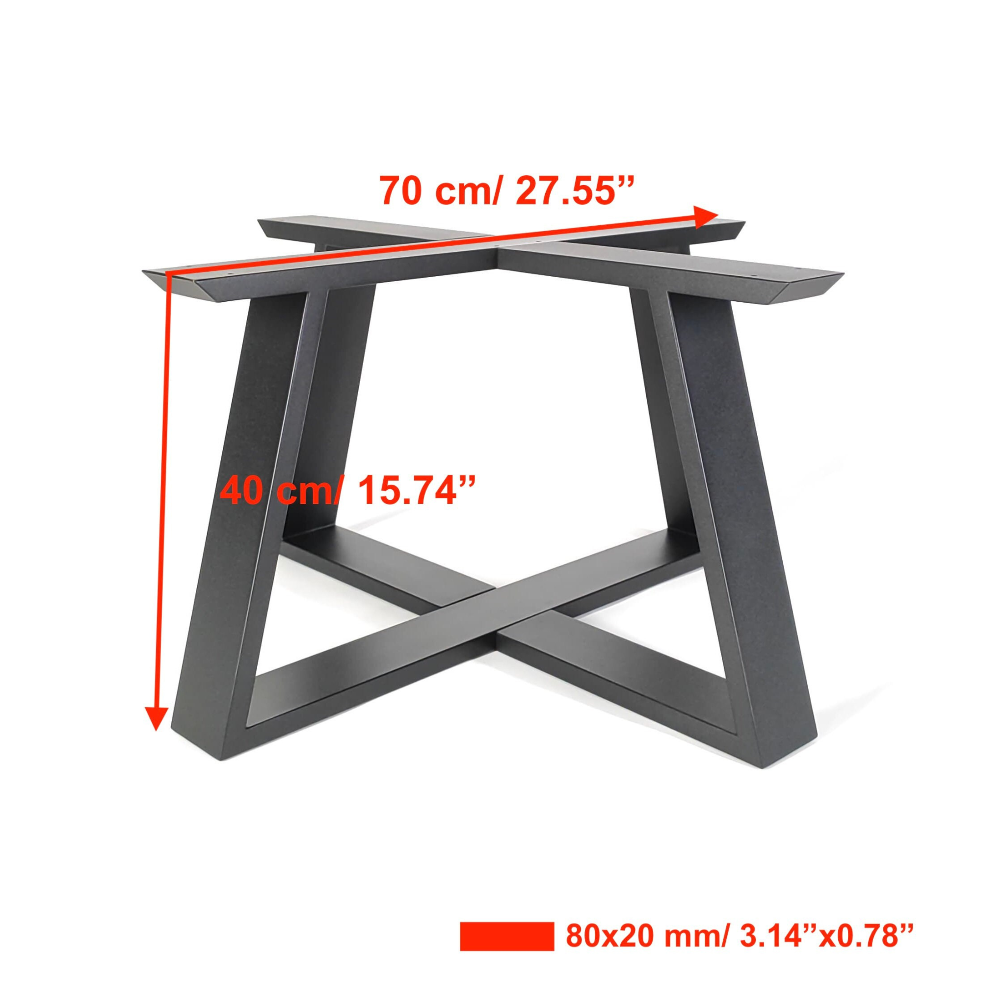 Coffee table base - SMALL CROSS