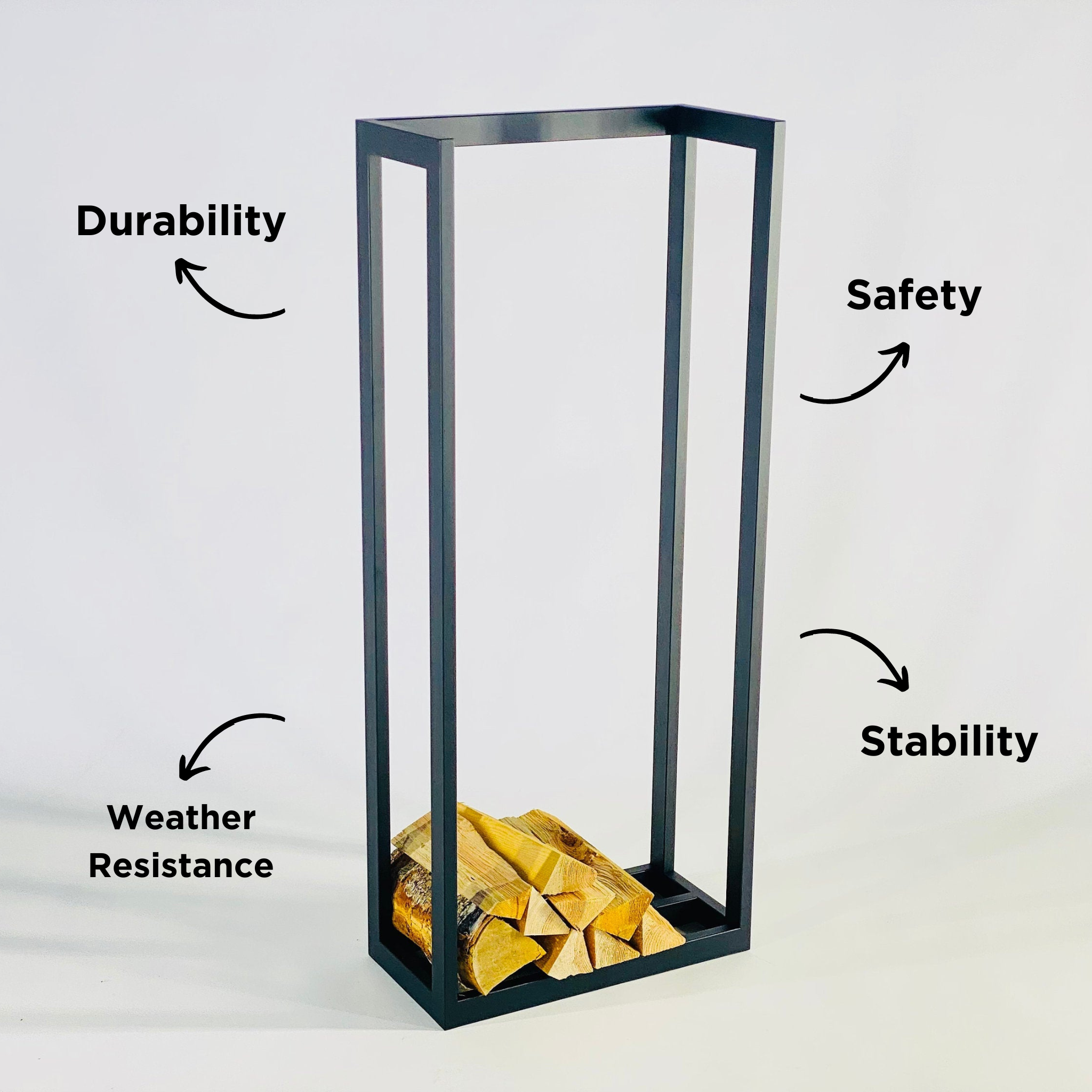 Vertical firewood rack - MAPLE