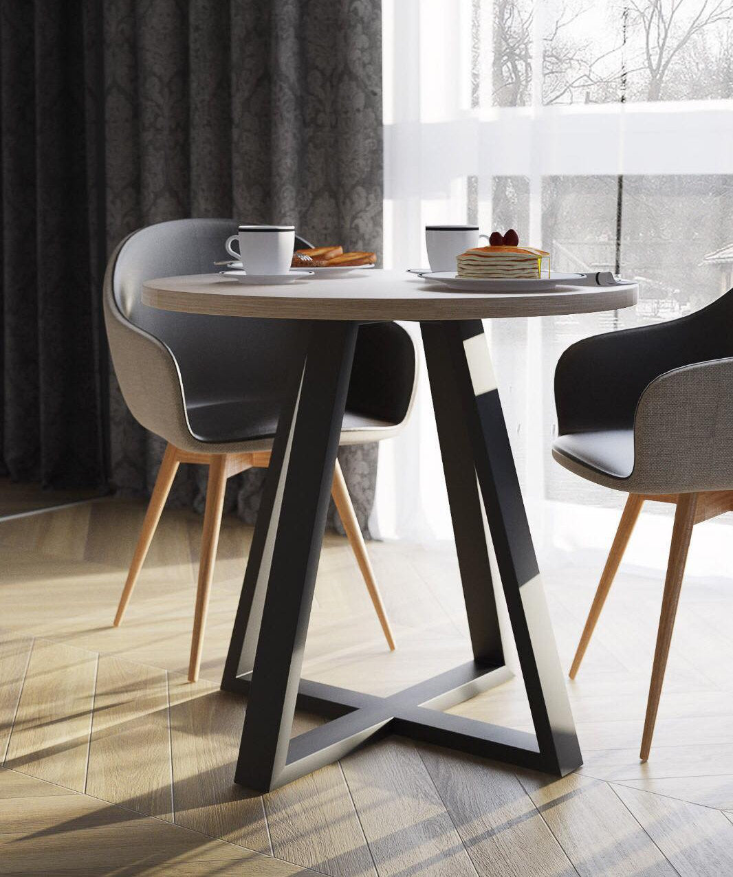Dining TABLE LEG for ROUND table top,Industrial style table leg,Steel metal table leg,Dining table leg,Kitchen table leg,Round table