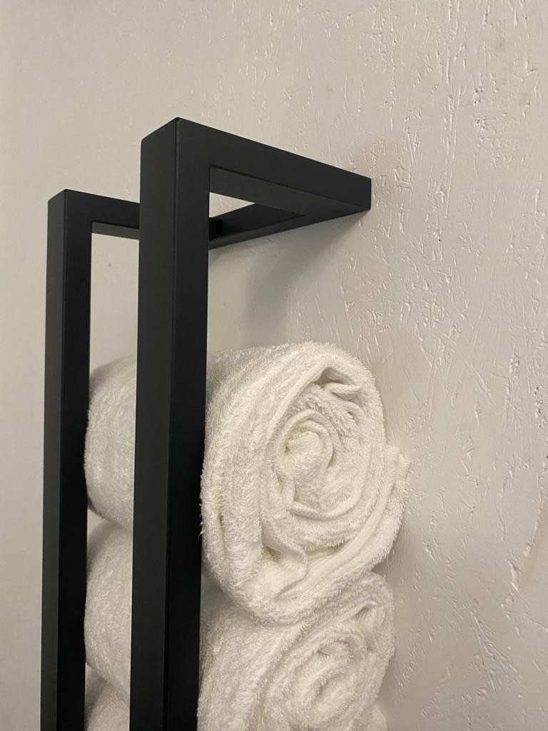 Industrial style STEEL HAND TOWEL holder,Hand towel holder,Bathroom hand towel holder,Hand towel rack,Wall mount tower holder,Towel Storage