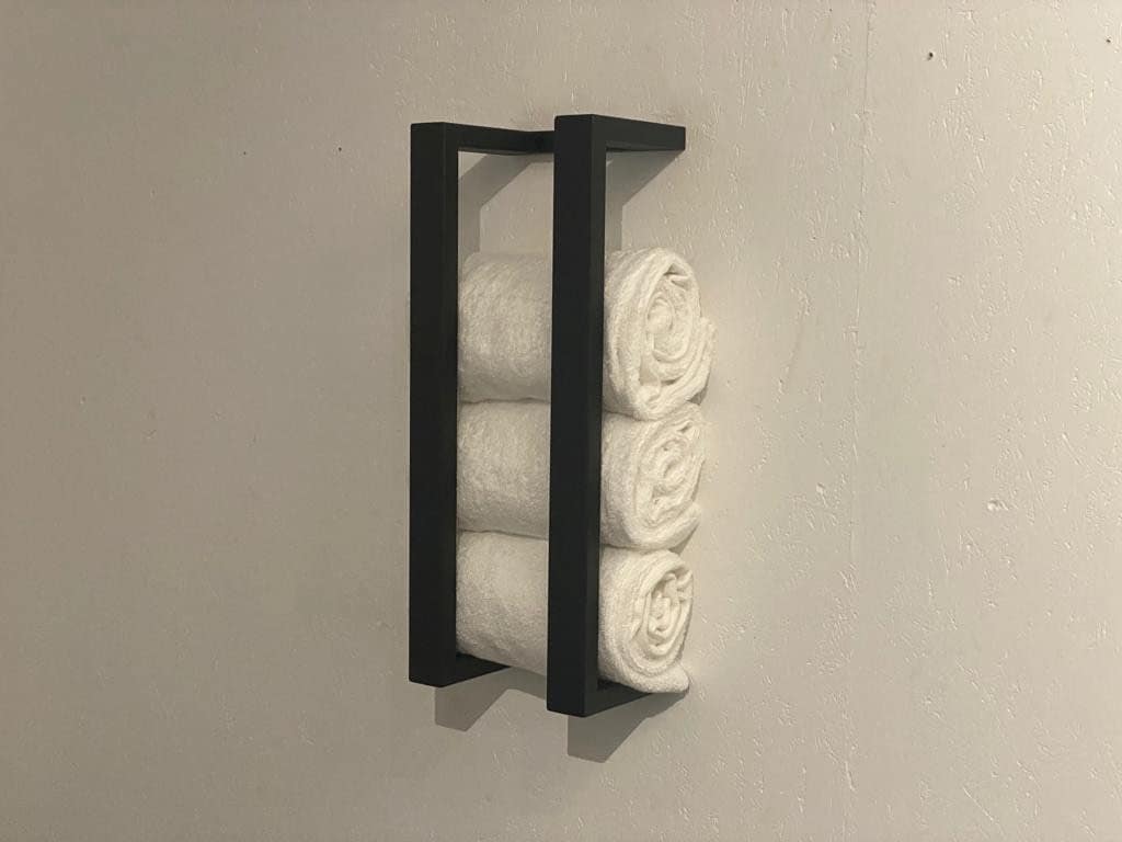 Industrial style STEEL HAND TOWEL holder,Hand towel holder,Bathroom hand towel holder,Hand towel rack,Wall mount tower holder,Towel Storage