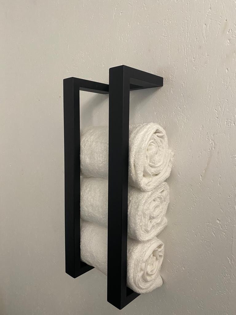 Industrial style STEEL HAND TOWEL holder,Hand towel holder,Bathroom hand towel holder,Hand towel rack,Wall mount tower holder,Towel Storage