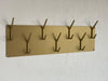 INDUSTRIAL style steel coat & hat rack covered with powder coating/ ANODIC GOLD