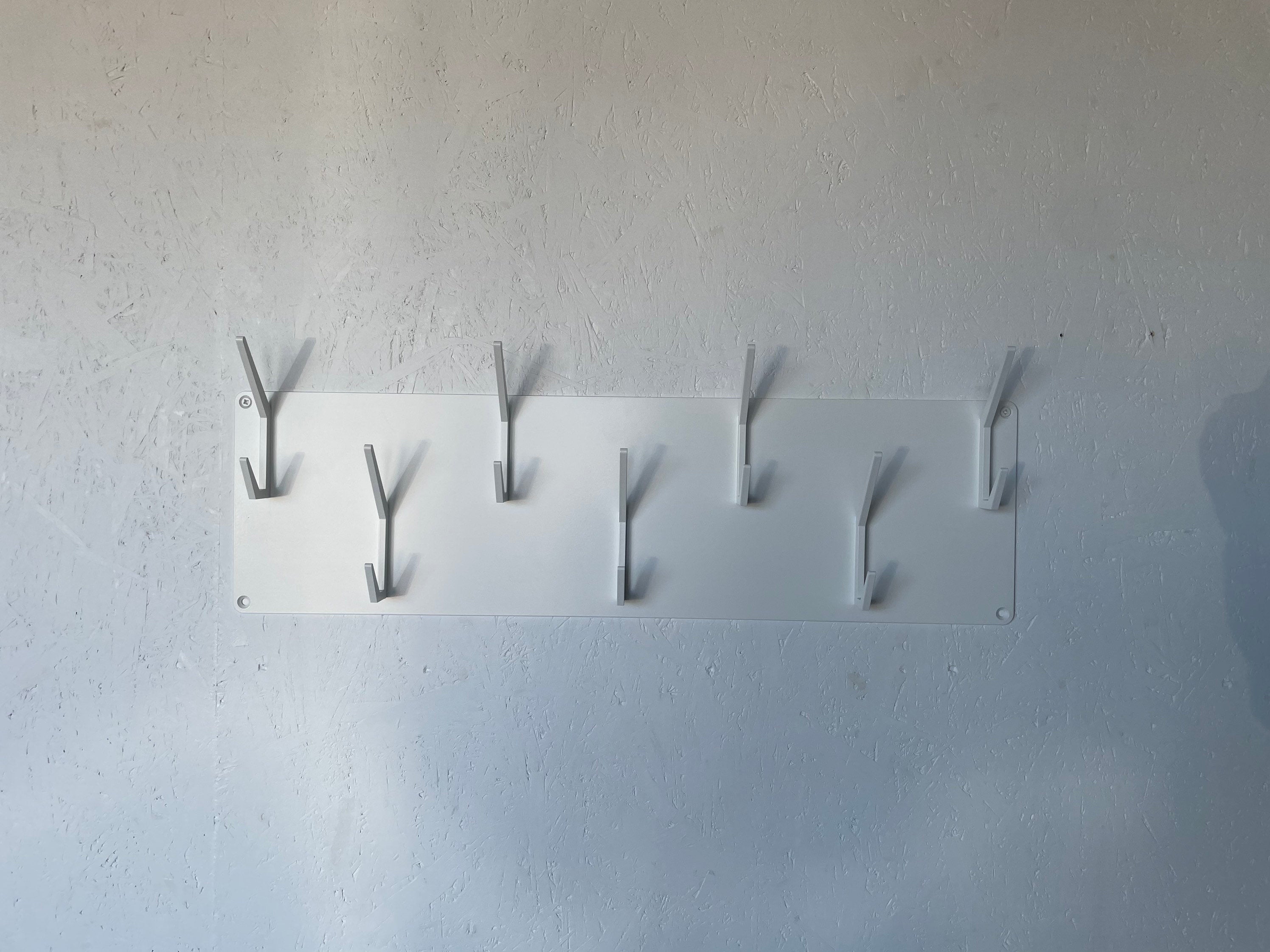 INDUSTRIAL STYLE steel coat & hat rack covered with powder coating/ WHITE