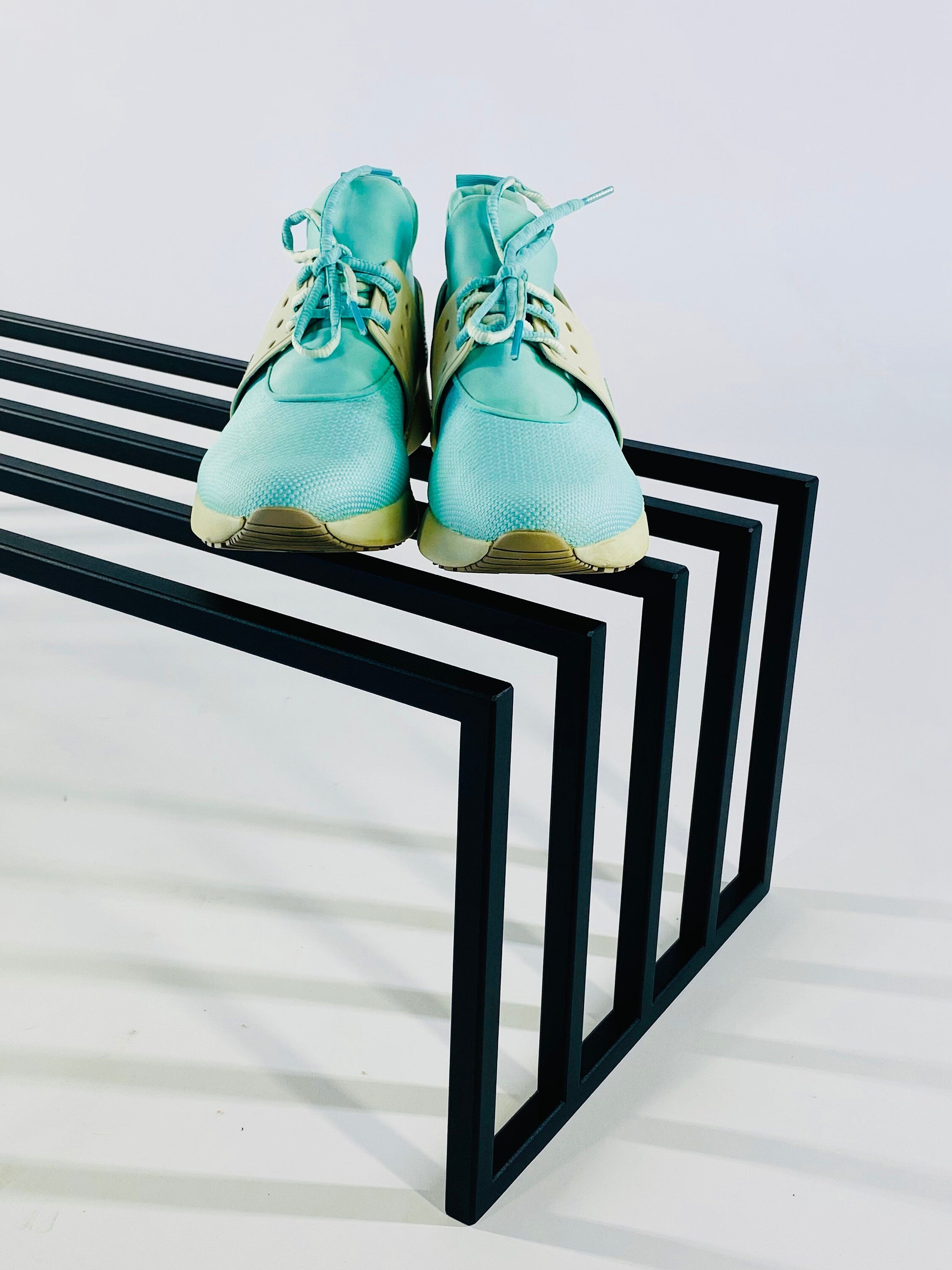 Ultra modern industrial style STEEL SHOE RACK