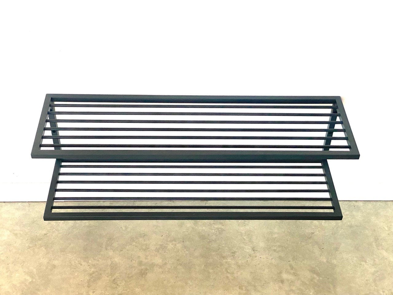 Wall mounted industrial style STEEL SHOE RACK