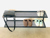 Wall mounted industrial style STEEL SHOE RACK