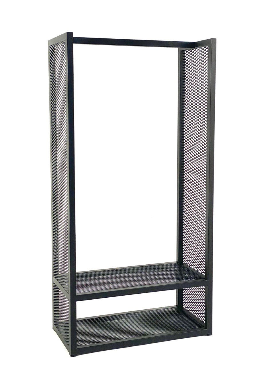 STEEL FIREWOOD RACK with shelf / Vertical firewood rack/ Floor firewood rack